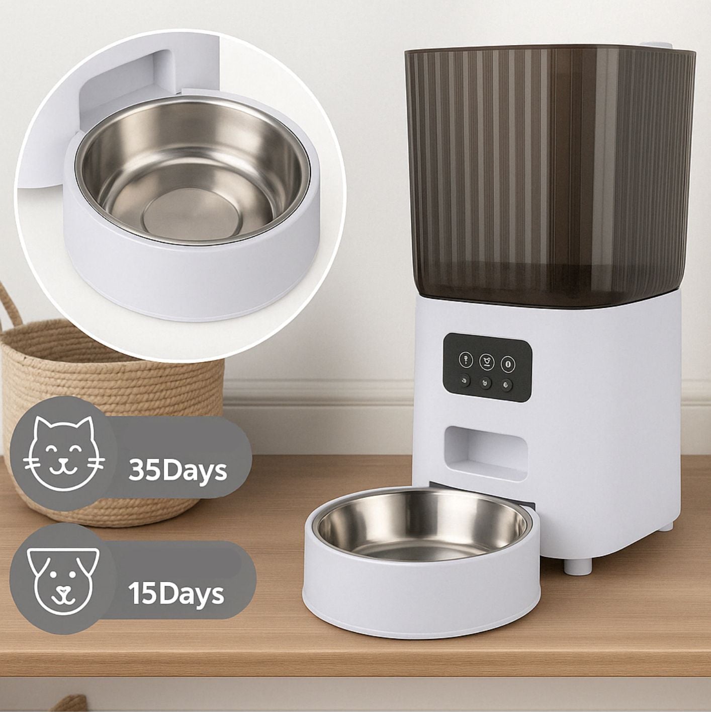 Distributeur Smart Croquettes – WiFi ou Vidéo